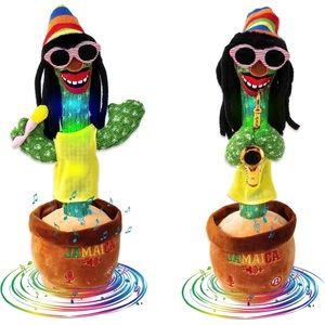 Set of two Dancing and singing cactus